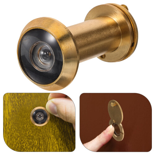 Front Door Viewer Copper Golden 1Pcs