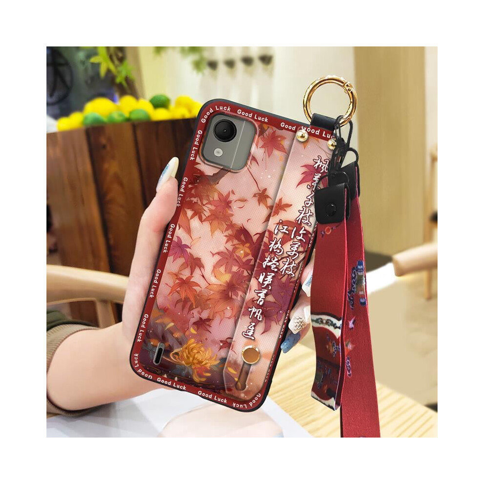 Nokia C110 4G Phone Case – Durable Silicone Back Cover With Lanyard, Wrist Strap, Kickstand & Shockproof Protection 9028731111179