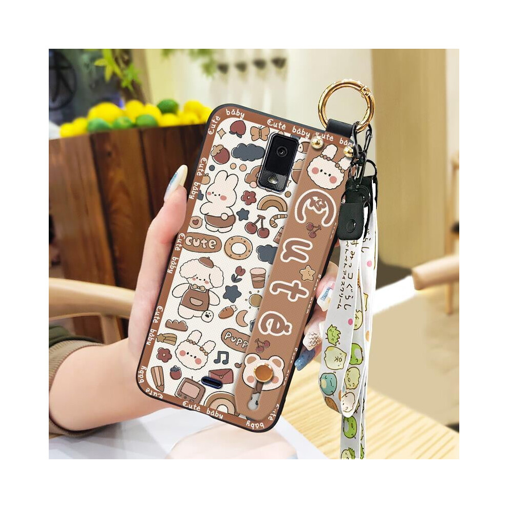 Blu View3/B140dl Phone Case Â Silicone, Cute Cartoon Design, Anti-Knock, Kickstand, Wristband, Dirt-Resistant, Compatible With Blu View3/B140dl 9028731111520