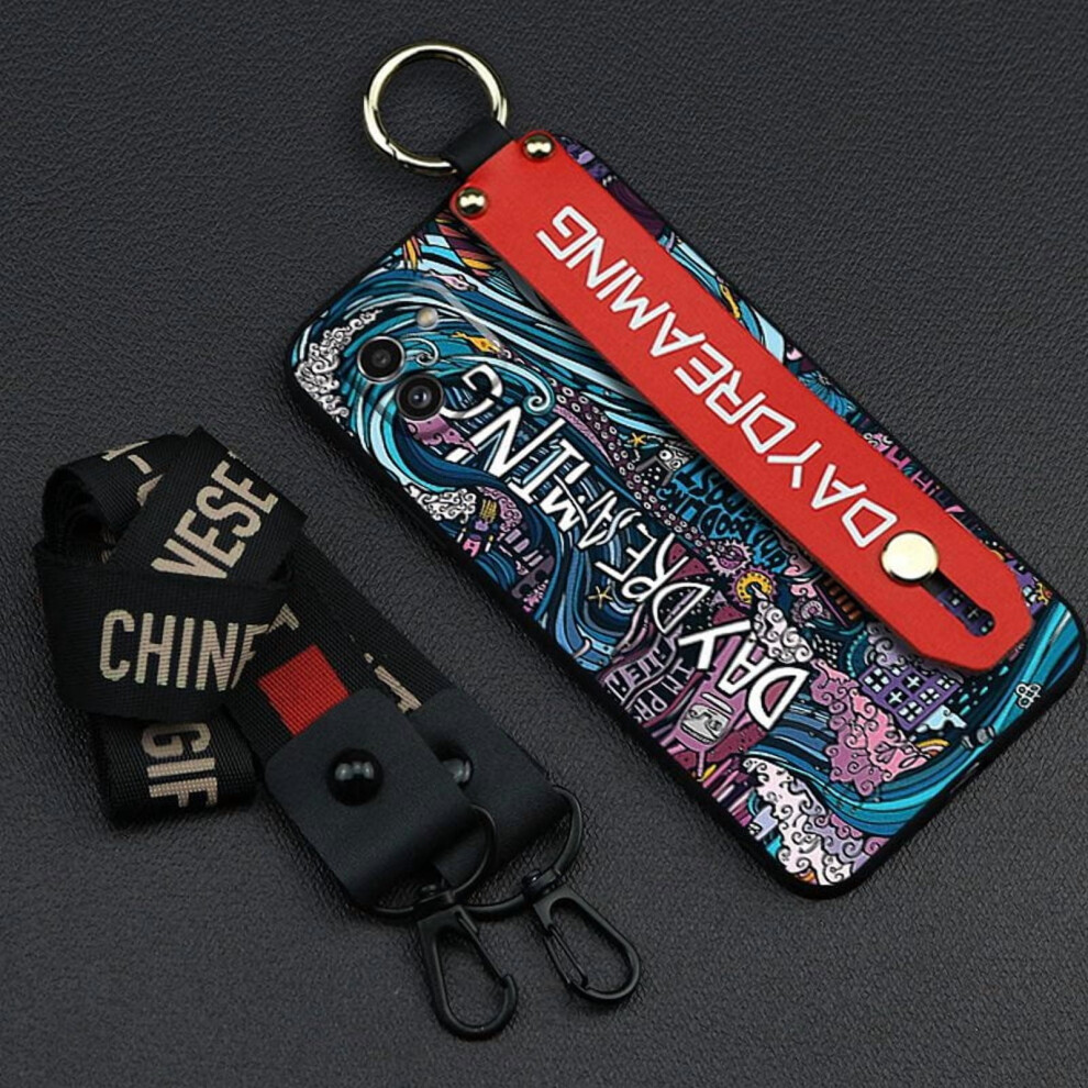 Phone Case Compatible With Samsung Galaxy A03 Global/Sm-A035f Â Shockproof, Waterproof, Anti-Dust Silicone Case With Lanyard & Wristband 9028731111605