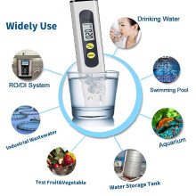 TDS-Wasserqualitätsmessgerät in Stiftform, 1–9990 ppm, tragbares digitales Messgerät für Pools, Whirlpools, Stauseen, Trinkwasser, Hydrokultur