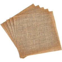 10pcs Natural Burlap Fabric 20 * 20cm Burlap Squares Multipurpose Burlap Centerpiece Rectangle Burlap Placemats Farmhouse Gardening Country Crafts