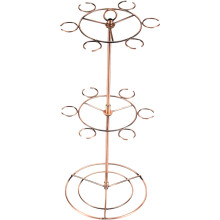 Iron Champagne Tower – Enkelt/Dobbelt niveau, aftagelig, let rengørbar vinsmagningsstand, kompatibel med bar og bryllup