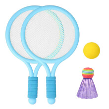 Badminton tennisketsjere og boldsæt til småbørn - Blå, 15,4,3 tommer