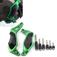 ZS Motor Stator Dæksel Beskyttelse Skyder Beskyttelse Grøn til KAWASAKI Ninja400 2018-23