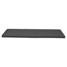 120x42cm Kültéri/Beltéri Vízálló Pad Ülőpárna Kerti Teraszbútor Levehető Huzatú Ülőpárnák 3 Személyes Hosszú Párna Sötétszürke
