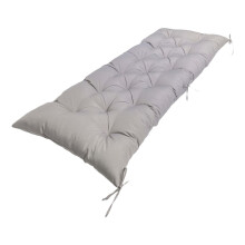Udendørs Loveseat bænk siddehynde, Lounge siddehynde, Tuftet bænkhynde til flettet sofa, Flettet Loveseat, Veranda gyngestole lysegrå