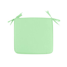 Mint Green 16x16" Non-Slip Dining Chair Cushion with Ties, Solid Color Square Seat Pad for Wooden Chairs
