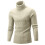 Herretrøjer med rullekrave Moderigtige kabelstrikkede pullovere Basic Solid Jumpertop 1
