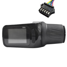 Ebike LCD Display Panel 24V-60V with Twist Throttle SM 6-Pin