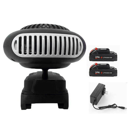 Portable Battery-Powered Space Heater with Thermostat, 2