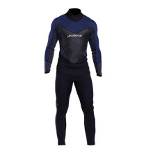 Stretch 3mm Neoprene Wetsuit, Back Zip Full Body Diving Suit, for Men-Snorkeling, Scuba Diving Swimming, Surfing - L L