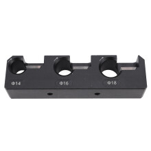 Durable Aluminum Dowel Maker Jig – 14mm/16mm/18mm Round Rod Cutter, Replaceable Blades, Compact Woodworking Tool