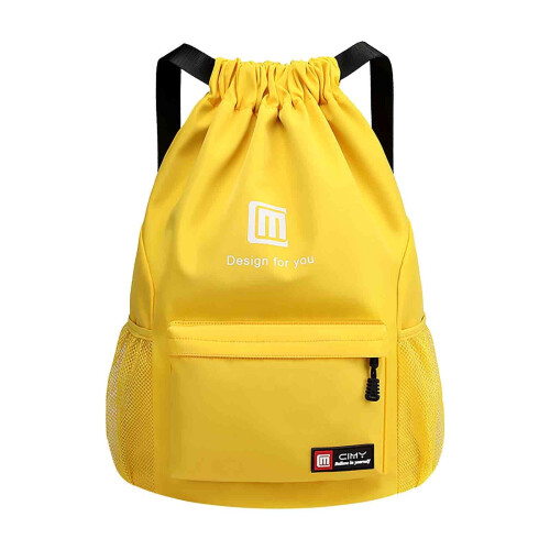 High-Capacity Drawstring Shoulder Bag: Perfect for Sports and Traveling with Backpack Functionality