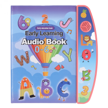 Toddler Talking Book Phonics Interactive Audio Sound Books with Letters, Numbers & Animals for Kids Ages 1-6 Birthday Gifts(Red)