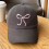 Pink Baseball Cap with Embroidered Bow Design for Women and 1