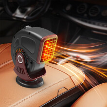 Portable 12V Car Heater and Defroster-360 Degree Adjustable,Dual Cooling and Heating Function,Compact Design for All 12V Vehicles,Camping,and Travel