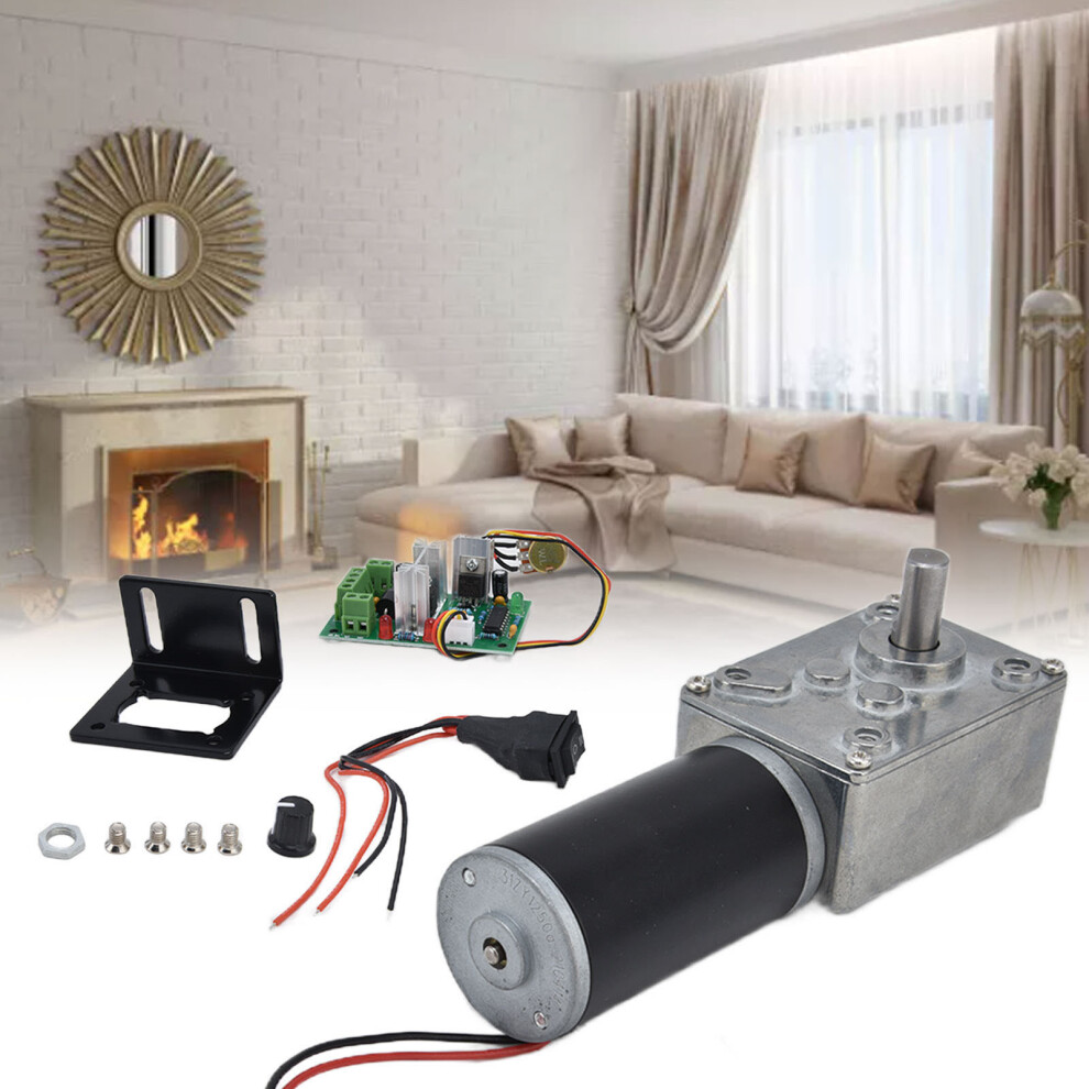 12V Dc Worm Gear Motor With 8Mm Shaft High Torque Speed Reducer Machinery Part 7901390683435