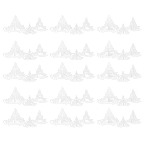 90Pcs White Plastic Planter Mesh Inserts for Bonsai Pot Drainage 2