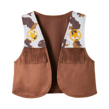 Western Cowboy Vest For Gutter Lek Fringe Jakker Topper Halloween Festival Fest Klesvester Allsidig Baby Dagligdagstøy