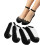 Women's Fishnet Floral Lace Transparent Socks 1