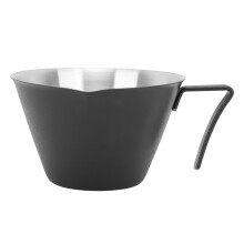 100ml Stainless Steel Coffee Measuring Cup – Matte Black, Rust‑Proof, Portable 304 Steel Cup for Home, Office, Café & Hotel Use