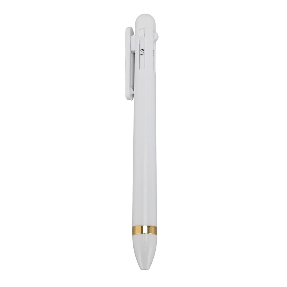 White 4ÂInâ1 Nail Art Dotting Pen Â Compact Rotating Tip For Professional & Home Manicures,