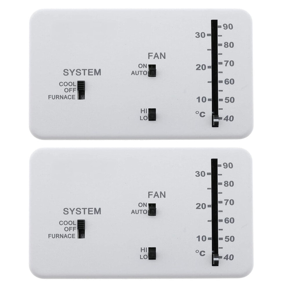 2Pcs 3106995.032 Rv Thermostat Replacement For Dometic White Analog Heat/Cool Camper Thermostat 9028731615264