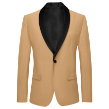 AWZXDE Giacca formale a maniche lunghe con risvolto per bambine e bambini, con bottoni, cappotto elegante per lavoro, colore kaki, 9-10 anni