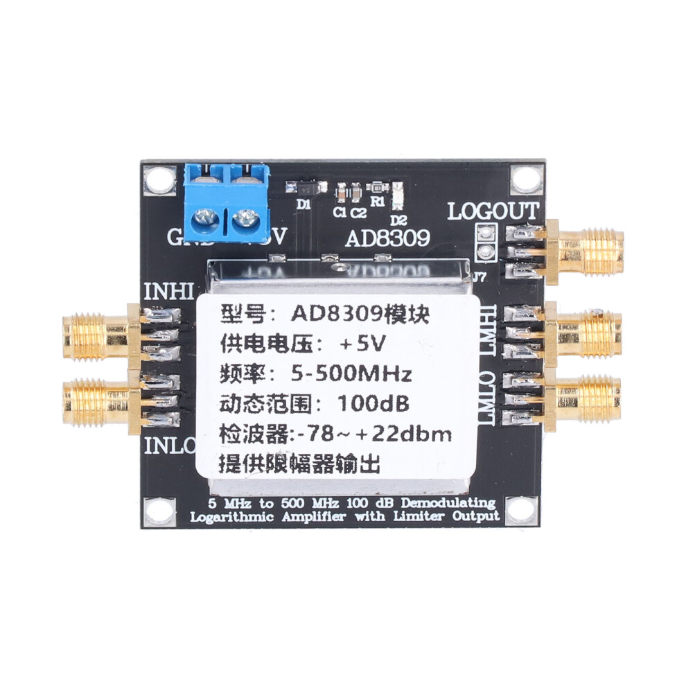 Logarithmic Amplifier Module Ad8309 100Db Gain 5-500Mhz Sma Board 6901390683917