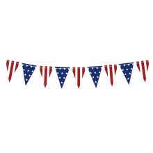American Independence Day Party Decorations Bunting, Patriotic Banner & Flag Set – Wall/Ceiling Garland, Compatible with Holiday Celebrations