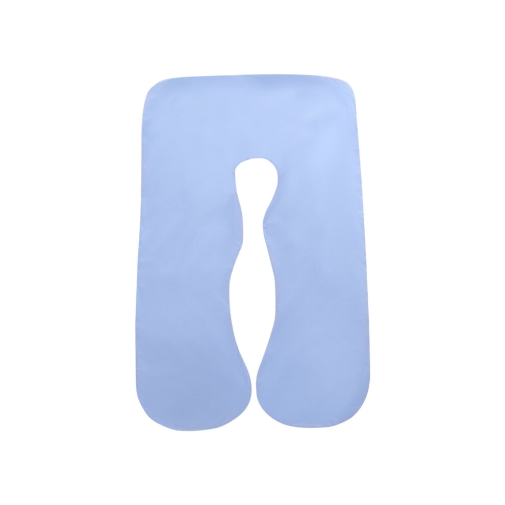 U-Shaped Maternity Pillow Cover, Washable Removable Pregnancy Support Pillow Cover for Sleeping and Nursing, Ergonomic Design (70x130cm)