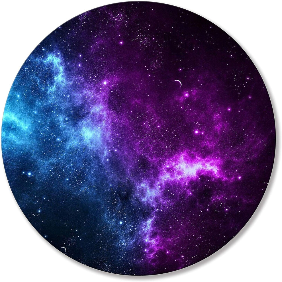 Galaxy Mouse Pad, & Nebula Design, Anti-Slip Rubber Base, Washable, 9.5"X7.9", Home/Office Sci-Fi Decor Blue/Purple 9028731655970