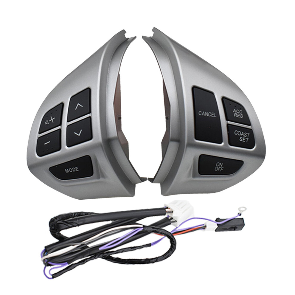 Steering Wheel Volume Switch For Mitsubishi Asx, Pajero, L200, Outlander, Lancer Â Compatible With Cruise Control 8701A087/8602A008 Â Silver 9028731656076