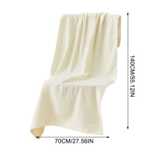 Cotton Bath Towel for Household Use - Absorbent, Soft & Durable, Rectangular Shape for Easy Wrapping, Perfect for Bathroom, Spa, and Beach
