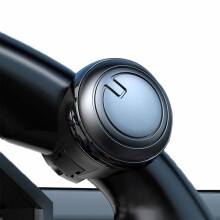 Univerzální otočný knoflík volantu – odolný pro dodávky, nákladní automobily, návěsy, traktory, sportovní vozy – černý,