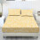 Full Size Fitted Sheet Set with 2 Pillowcases Creamy Yellow 1