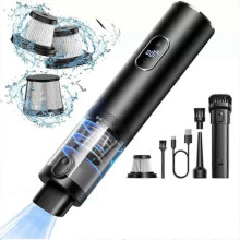 (black) Car Vacuum V-15 Pro, 14,000Pa Powerful Aerovac Car Vacuum