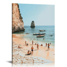 Lerretsbilde av svømming i Positano – 30x40 cm, interiør til stue, bad, soverom, kontor