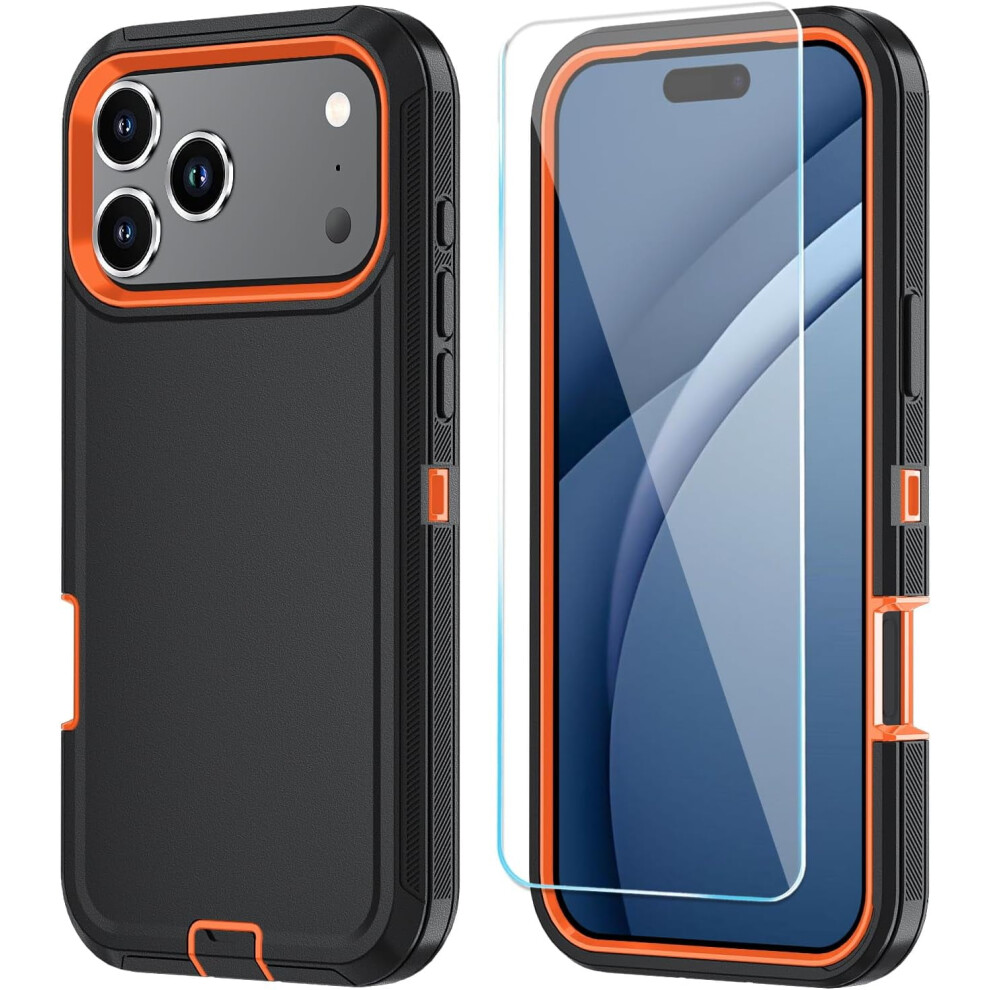 Compatible With Iphone 17 Pro Max Case + Hd Screen Protector Â 3-Layer Shockproof, Dustproof & Dropproof 9028731657172