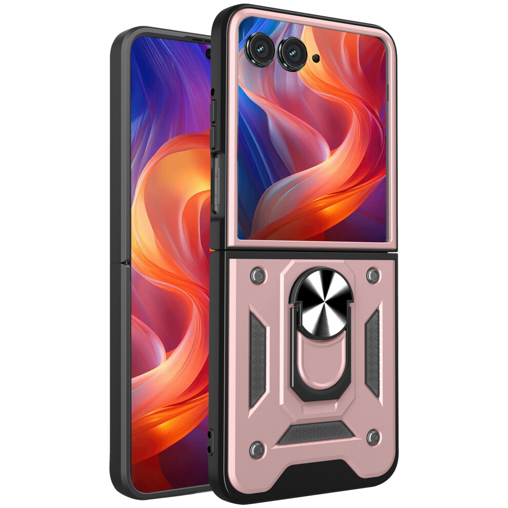 Csmall Motorola Razr+ Plus 2024 Case, Military-Grade Shockproof With Rotating Ring Kickstand Â Compatible With Razr 50 Ultra & Moto Razr Plus 2024 9028731658667