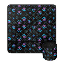 Dog Paws Sewing Machine Mat for Table Washable Muffling Reduce Vibration Sewing Dust Mat Anti-Dust with Storage Water-Proof Sew Machine Pad