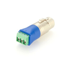 Adaptateur XLR Mâle 3 Broches Vers Bornier à Vis, Bornier XLR Sans Soudure, Connecteur Audio pour Microphone DMX512 PCM-0667