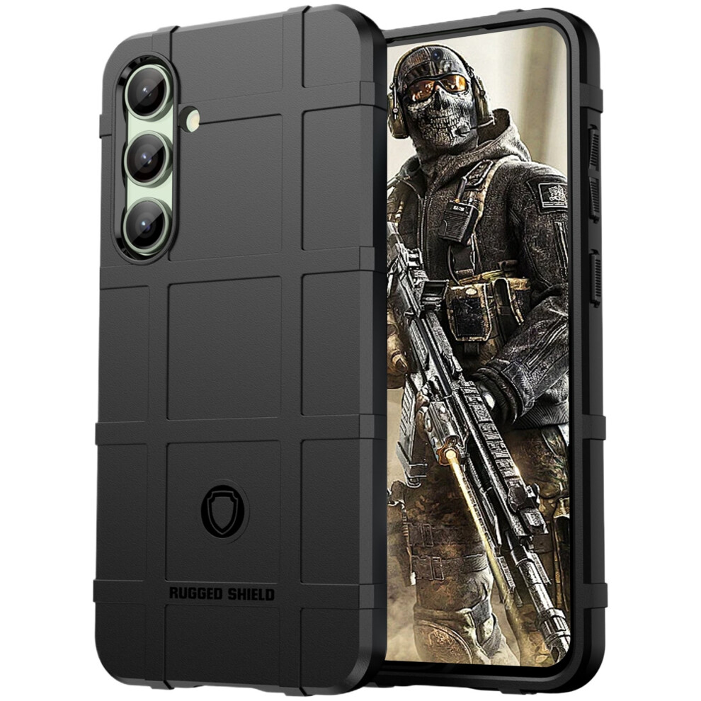 Ccsmall Heavy Duty Shockproof Phone Case For Samsung Galaxy S24 Fe Â Hd Black 9028731758411