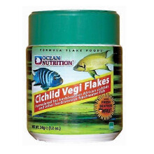 Ocean Nutrition Cichlid Vegi Flakes Fish Food, 1 Each/1.2 Oz