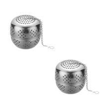 2 Pcs Stainless Steel Tea Strainer Ball, Fine Mesh Metal Tea Bag for Loose Leaf Tea, Spices & Seasonings