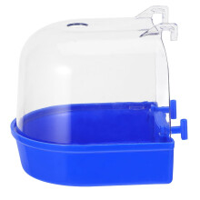 HOMEMAXS Parrot Bath Tub for Parakeets Blue
