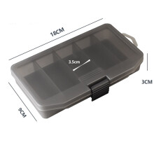 Fishing Tackle Box Plastic Fishing Equipment Soft Fish Lure Hook Bait Storage