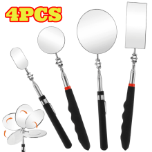 Telescoping Inspection Mirror Round Rectangular 4 pcs 25