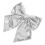Intricately Designed Bow Hanging Ornaments for Christmas Silver 1Set 1